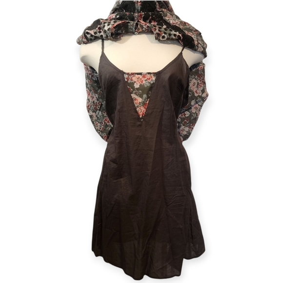EUC SUNDANCE ANDI FLORAL DRESS BOHEMIAN WESTERN OLIVE EMBROIDERED SZ L - Picture 10 of 15